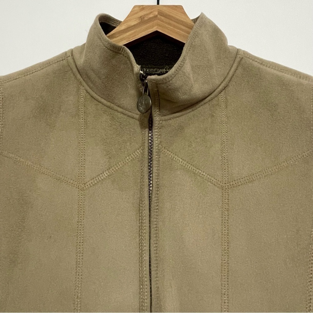 Outback Trading Company Women's Tan Microsuede Vest Size Small - Picture 2 of 8